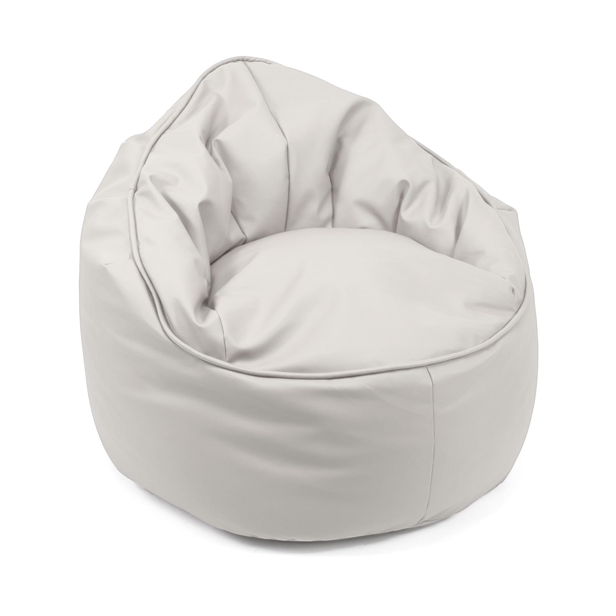 THE SECRET HOME - Puff Blanco con Relleno - Sillón Moldeable - Asiento de  Interior - Decoración para el Hogar Ideal para Habitación, Salón