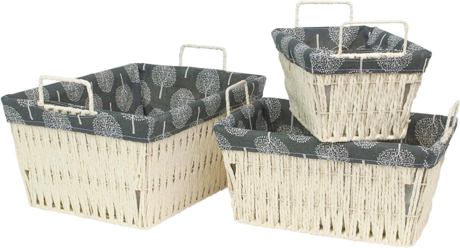 Cestini Rettangolari CESTINI INTRECCIATI PER La Conservazione Contenitore Sapone Eur 590125