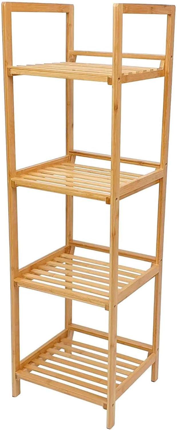 Scaffale per mobile di design a 4 livelli in bambù beige 2702011/2
