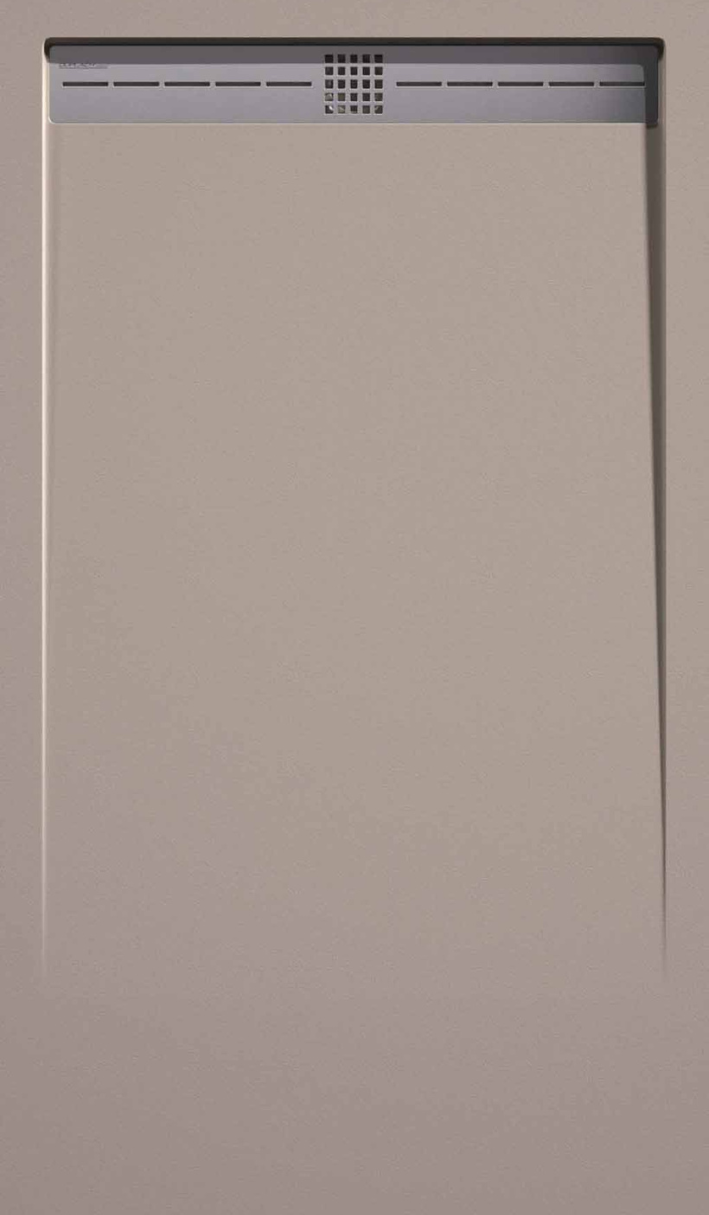 Plato de ducha de resina lime, acabado liso antideslizante c-3 con capa de gel coat incluye válvula y rejilla inox-arena200x70