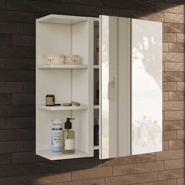 Armoire miroir 1 porte DUBA Armoire L 40 x l 21 x H 65 cm Leroy Merlin