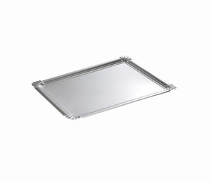 Lot de 2 Plateaux de Service Antiderapant- Surfaces Interieur et Exterieur  Anti-Glissement - Plateau Plastique Rectangulaire 40.5 x 29 x 5 cm