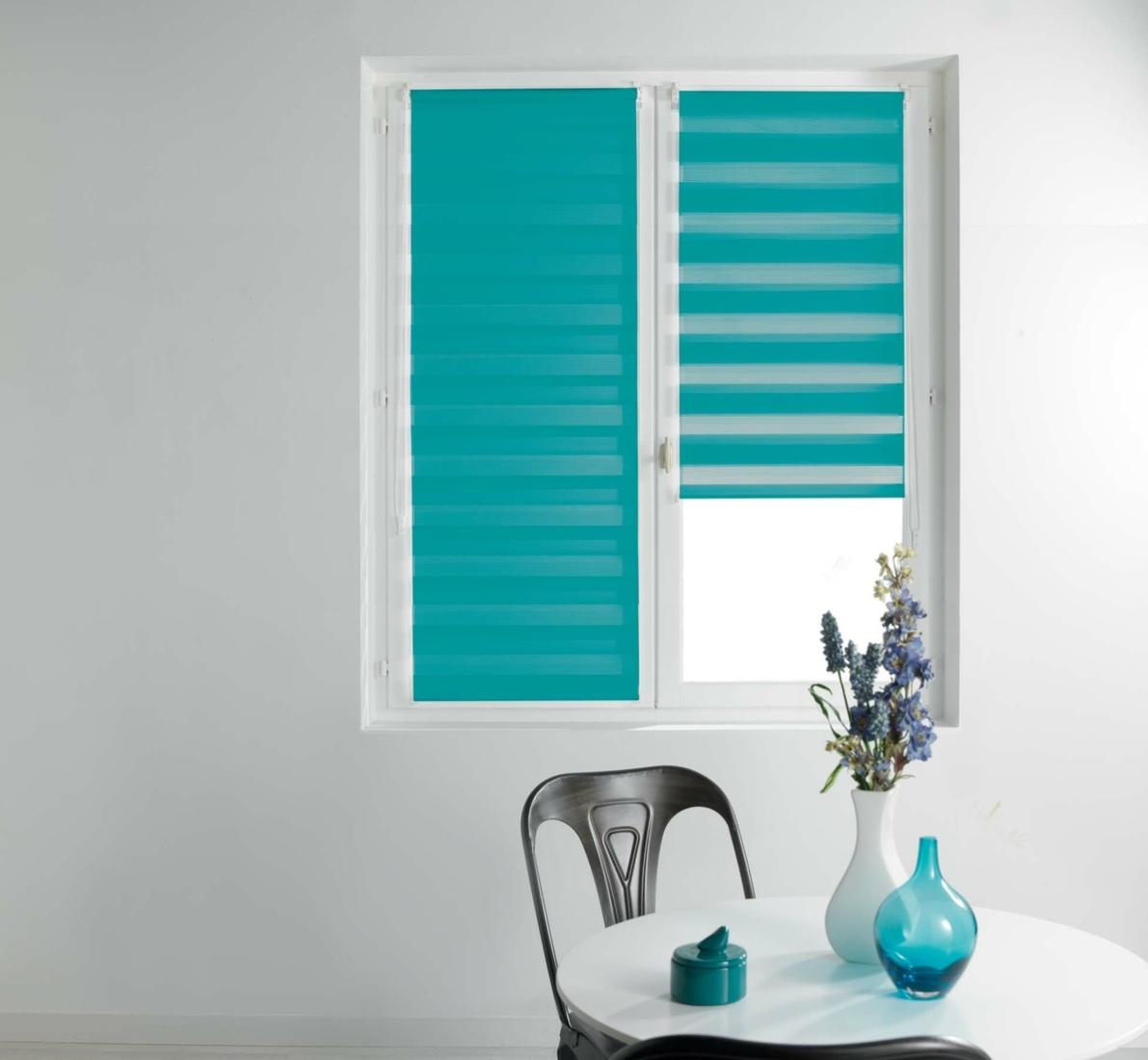 Store enrouleur 60 x 90 cm Daynight bleu Leroy Merlin