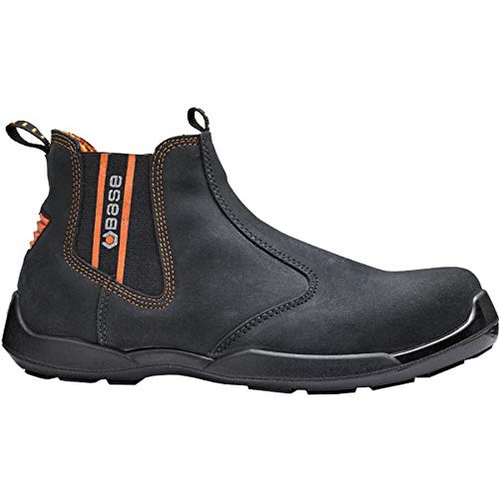 Base Protection CA-B0652-CWA.45 Stivali di Sicurezza del rivenditore,  Nero/Arancione