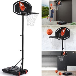 Panier de BasketBall pour Enfants 3 en 1 Panier de Basket-ball But de  Football Cylindre 3 ans + - Costway