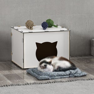 CASETTA CASA CUCCIA CANI GATTI ANIMALE USO ESTERNO INTERNO 79X55X70CM