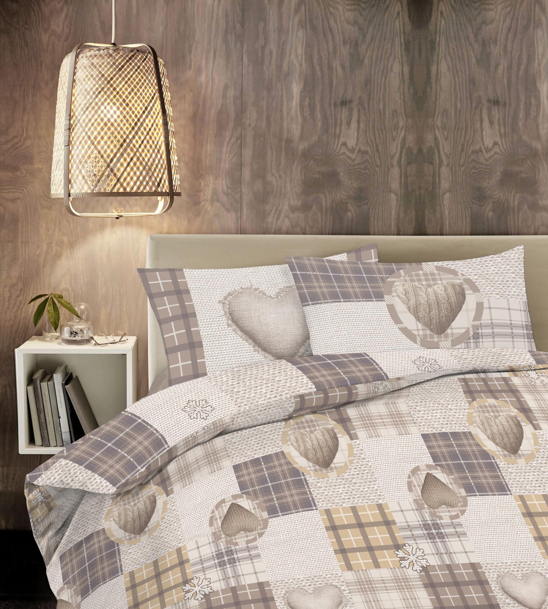 Copripiumino Una Piazza E Mezza Rigato Copripiumino E Federe In