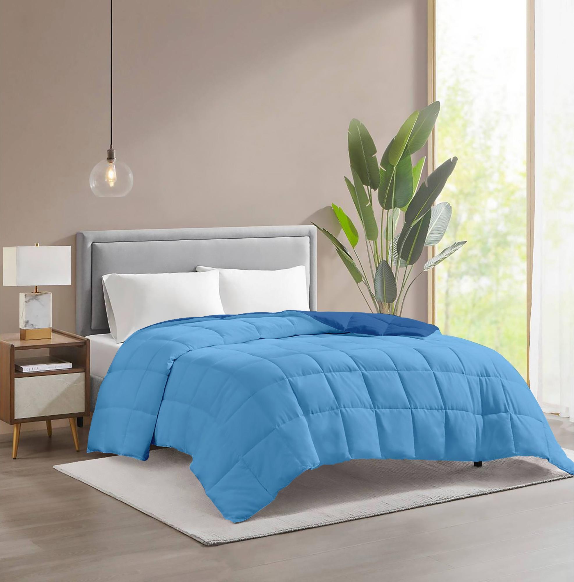 Piumino invernale caldo piumone 3 misure double face microfibra