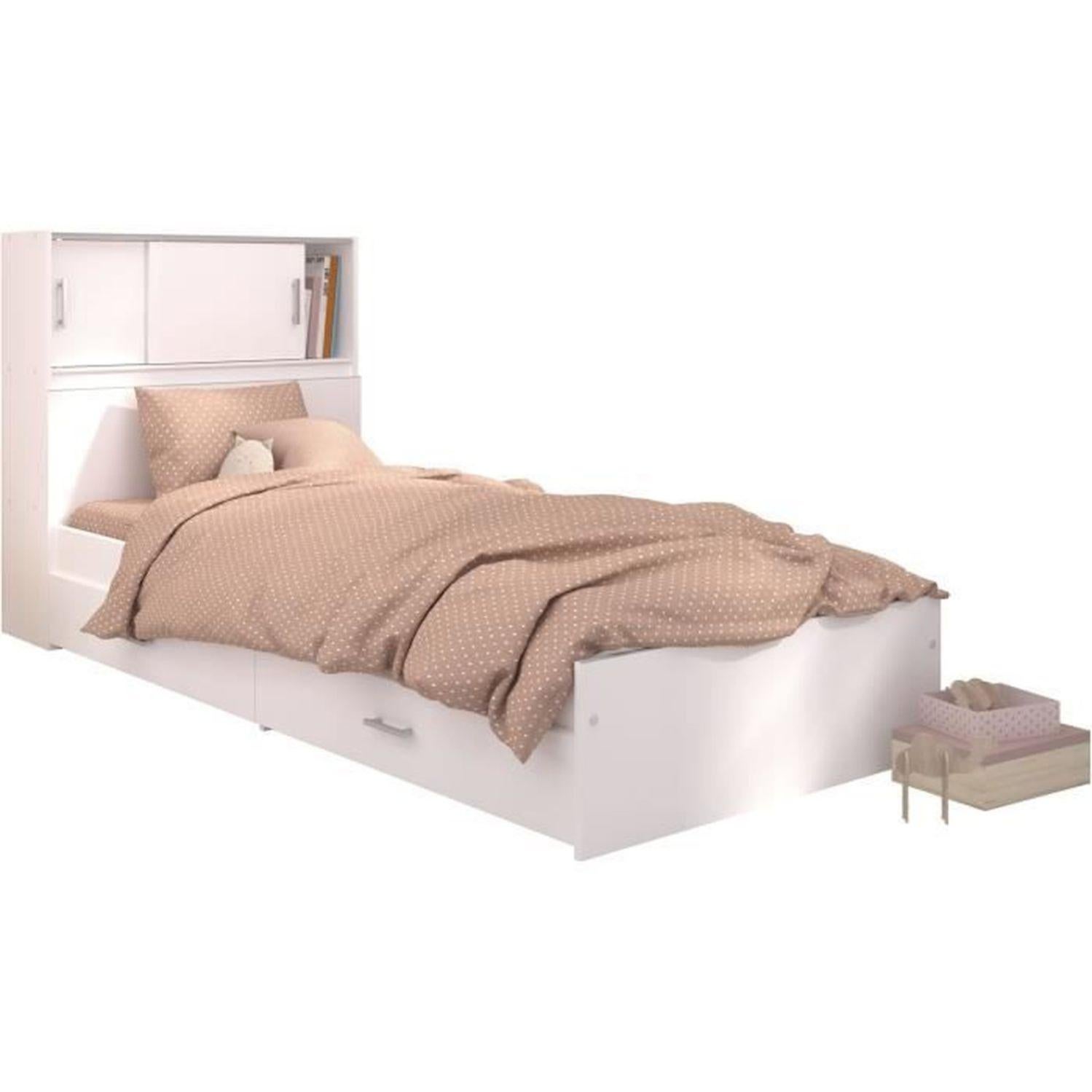 Sponda Letto Pieghevole Bianca - 90x43.5 Cm, Con Cinture Di Fissaggio, Sicurezza Bambini - Foto 12