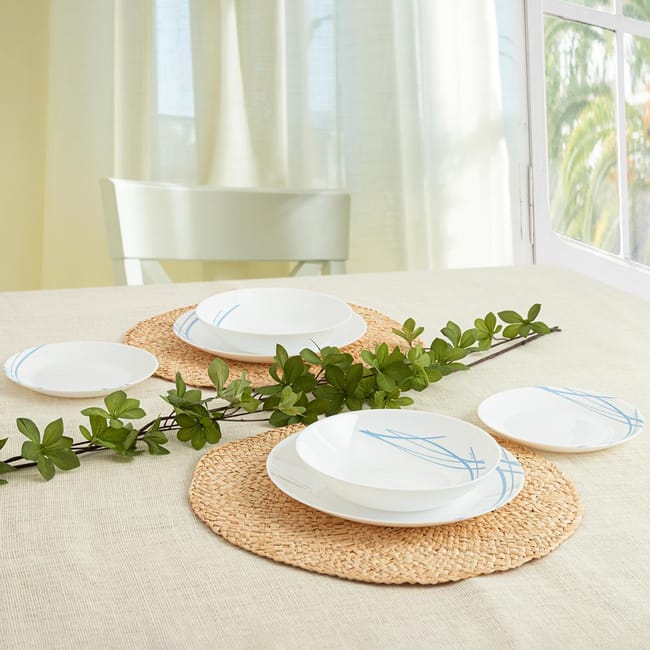 Set de Vajilla Arcopal Domitille Azul Vidrio 12 Piezas