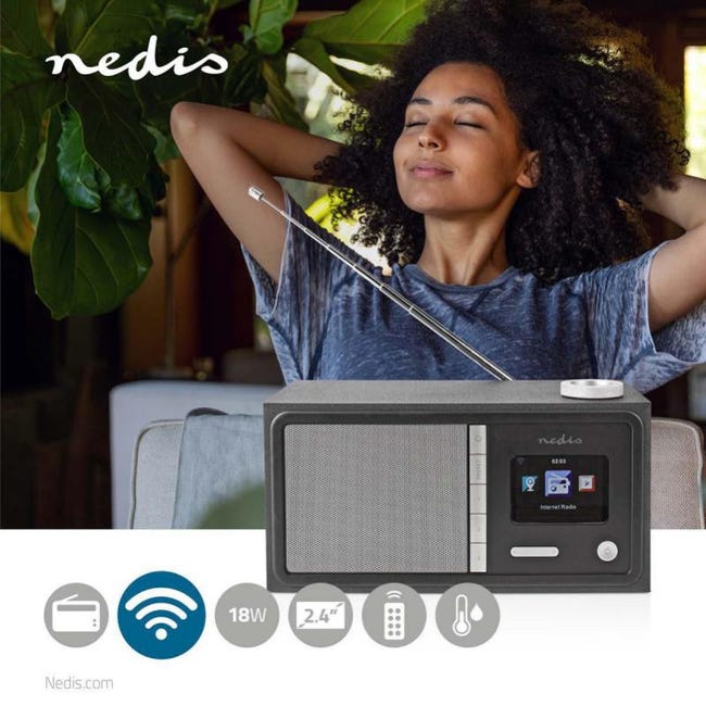NEDIS Radio internet Conception de table Bluetooth/ Wi-Fi FM