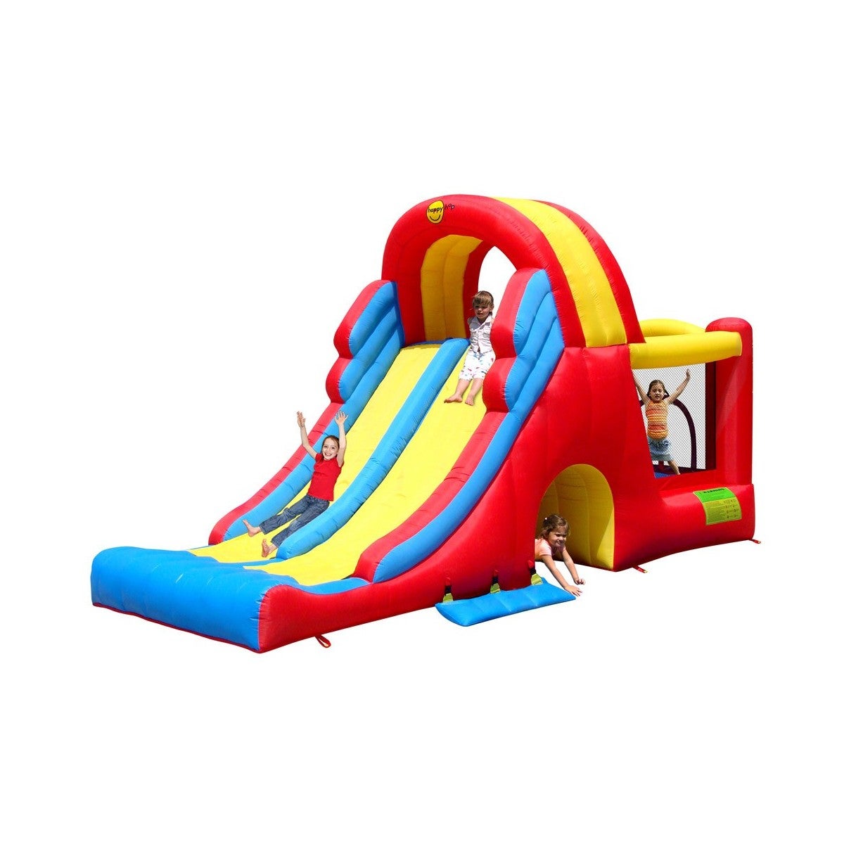 LuckyJump XXL Castello Gonfiabile per Bambini con Soffiatore, con Piscina,  Scivolo, Può Ospitare 2-4 Bambini, Castello Gonfiabile A Tema Oceano,  (366x360x180cm) (Doppio Uso Interno Ed Esterno) – Giochi e Prodotti per  l'Età