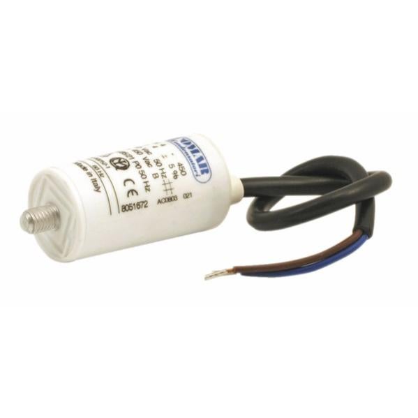 Condensatore Motore 10 UF 450V INTERHOME - Lunga Durata, Autorigenerante, 32x68 Mm