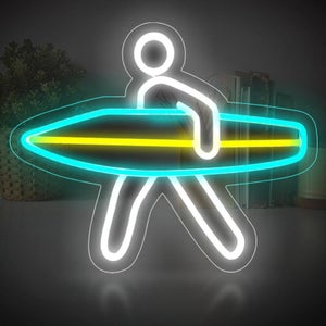 Panneau Néon Personnalisé LED Avec Motif Engrenage - Décoration Murale Garage, Atelier, Cadeau Pour Papa