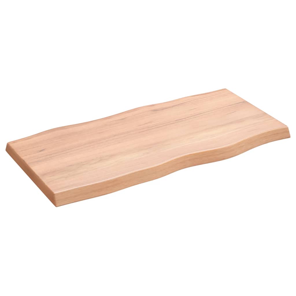 Tablero para mesa rechapado en madera de roble 92,5x185x4,8 cm lados forma  árbol