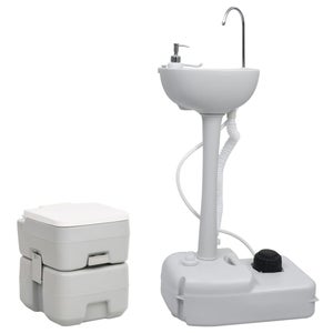 Toilette Portable Chimique pour Adultes 20L Camper, Camping, Auto Caravane  WC Camry Gris CR1035