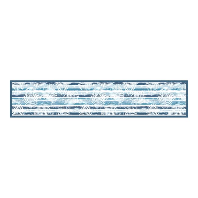 Tapis de cuisine Vinyle 'Celestial' bleu/gris 50x100cm - L'Incroyable