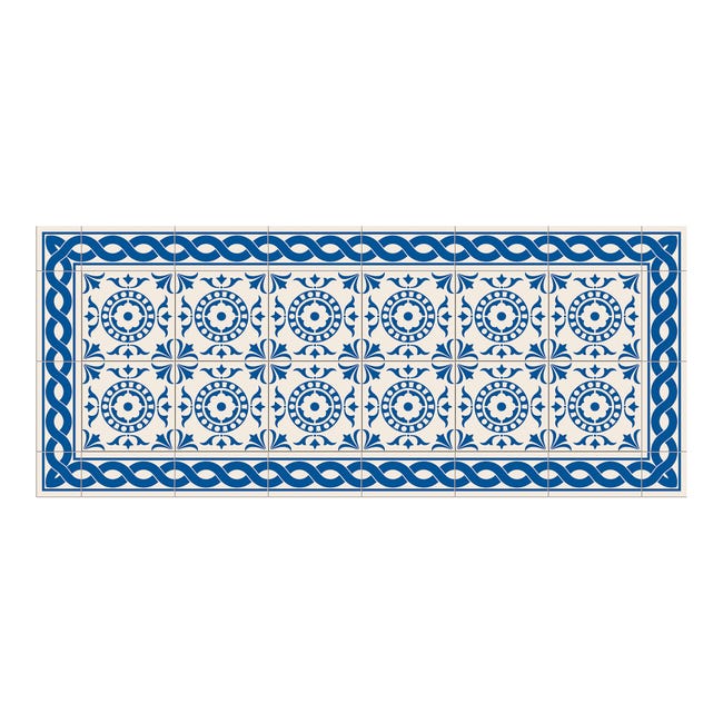 Tapetes de cocina de vinilo antideslizantes Madera blanca 60x120 cm