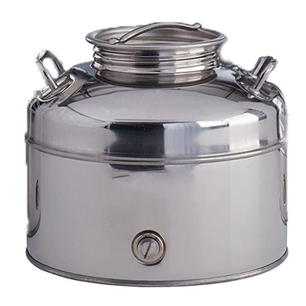 Bidone Contenitore Fusto Olio Olivari 50lt In Acciaio Inox Made In - Foto 8