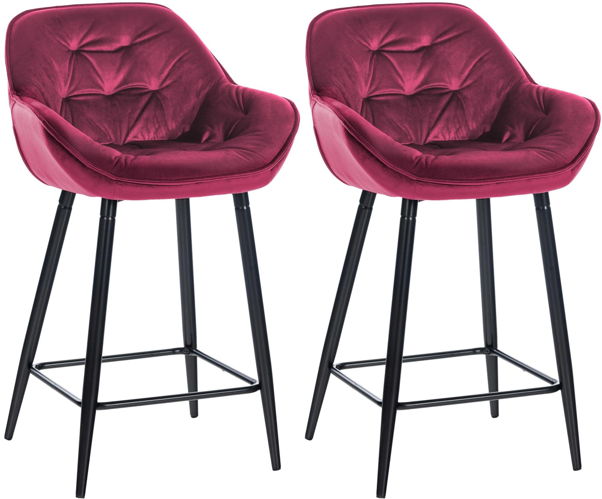 Pouf rotondo con contenitore, set di 2 sgabelli imbottiti in