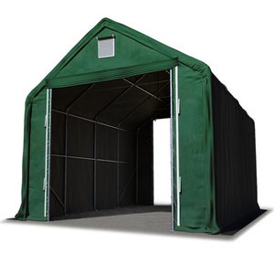 6x12 m, Tente garage de stockage, PRIMEtex 2300, porte 4,1x4,0 m