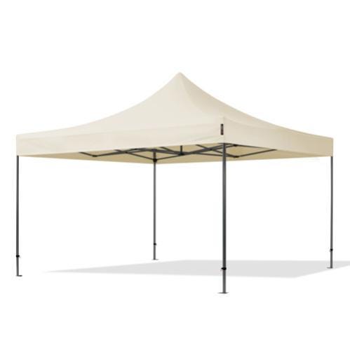 Gazebo pergola 3x3 m con struttura in acciaio bianco opaco e telo Gazebo pergola 3x3 m con struttura in acciaio bianco opaco e telo