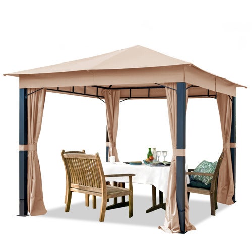 Gazebo da giardino Sunset Premium ocra, 3x3m