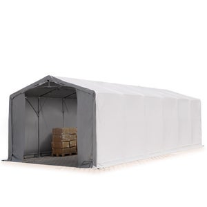 Tenda agricola 6x6m, verde scuro, Telo in PVC, fissaggio per terreno 