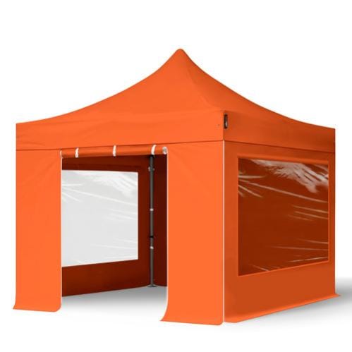 3x6m gazebo pieghevole con 2 laterali (finestre panoramiche), PREMIUM acciaio, rosso | Leroy Merlin 3x6m gazebo pieghevole con 2 laterali (finestre panoramiche), PREMIUM acciaio, rosso | Leroy Merlin