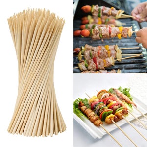 Relaxdays 10023685 Piques Bois, Lot de 500 brochettes Barbecue