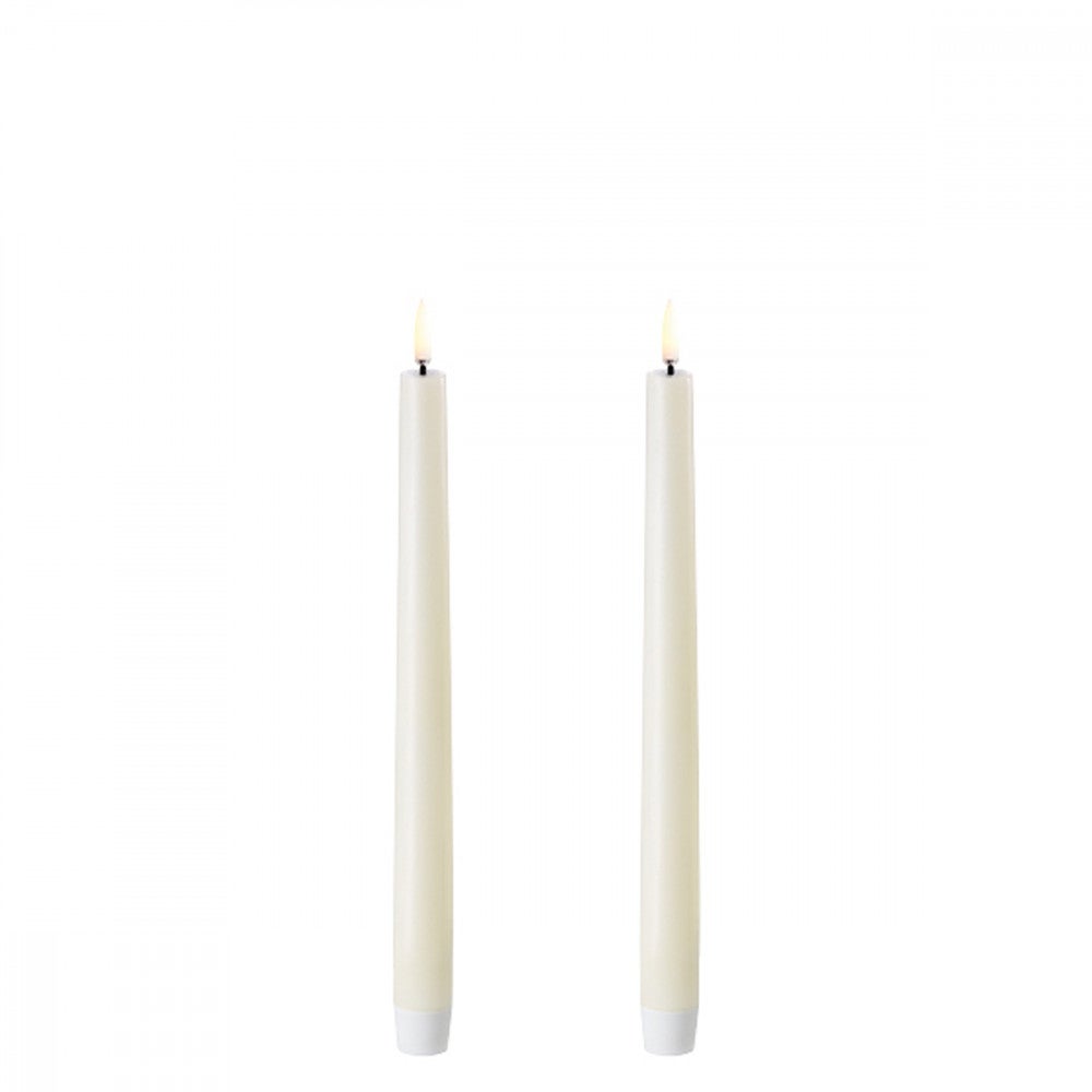 Set 2 candele lunghe artificiali Gialle LED 28cm - nardini forniture