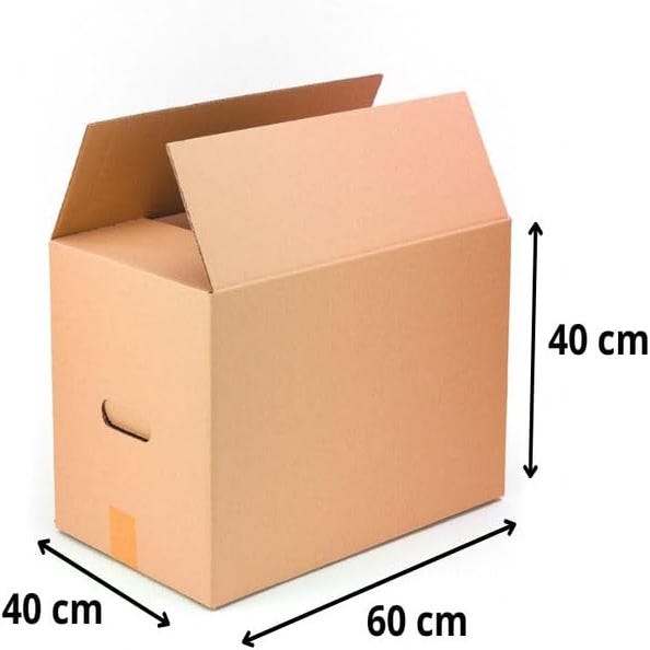 10 Cajas De Cartón Para Mudanzas Embalaje Trasteos 55x35x35