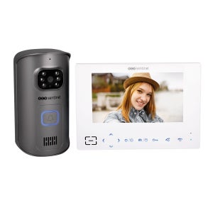 CS-HP7 2K EZVIZ Kit Video-porteiro inteligente WiFi / 2 Fios c/ câmara 2K +  monitor 7'' + leitor RFID