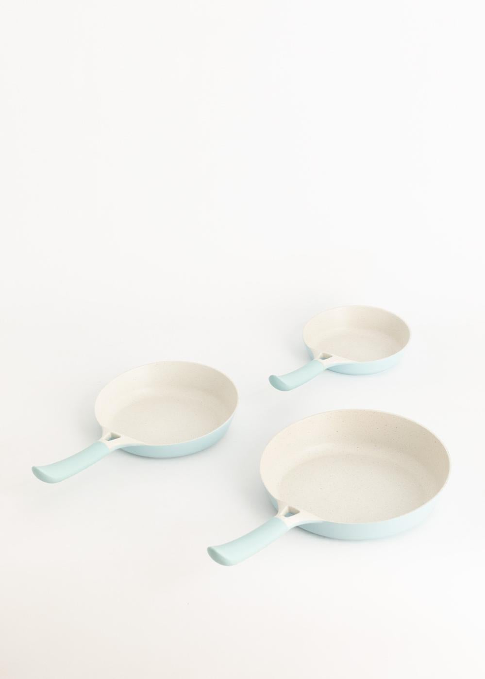 Poêle 28 Cm Vert Pastel - Fonte D'aluminium Antiadhésive Sans PFOA/PTFE - Compatible Induction