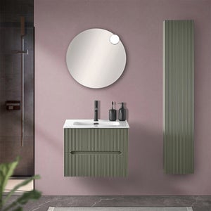 Specchio ondulato - Verde - HOME