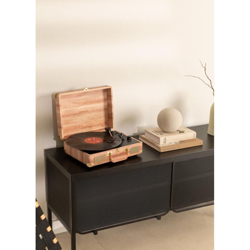 Giradischi Retrò Portatile Create Record Player - Bluetooth, USB, SD, Riproduci E Registra Mp3, Altoparlanti Stereo Integrati (Nero)