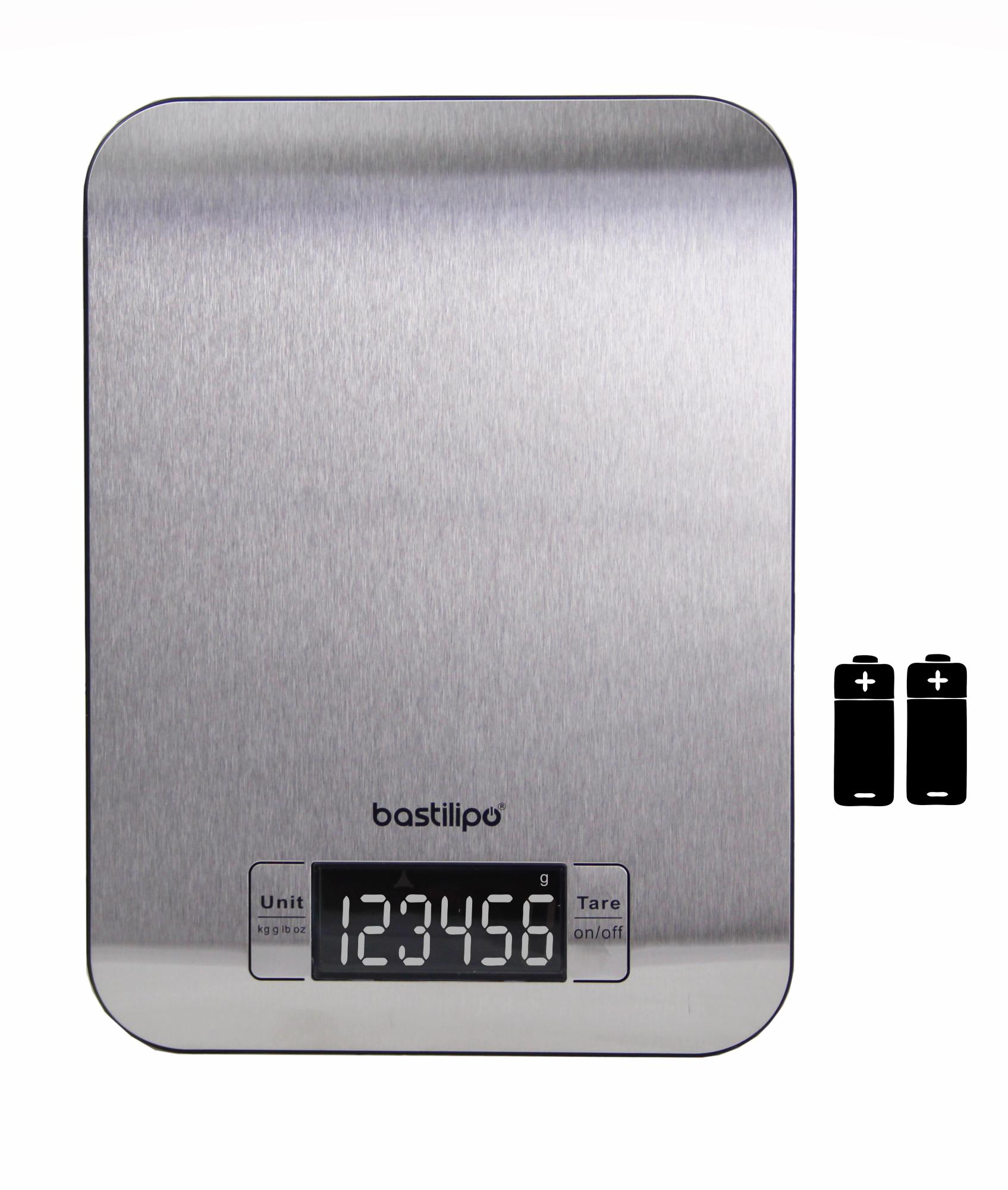 Bilancia Da Cucina Digitale ADLER Mesko In Acciaio Inox - Capacità 5 Kg, Display LCD, Funzione Tara, Spegnimento Automatico - 2