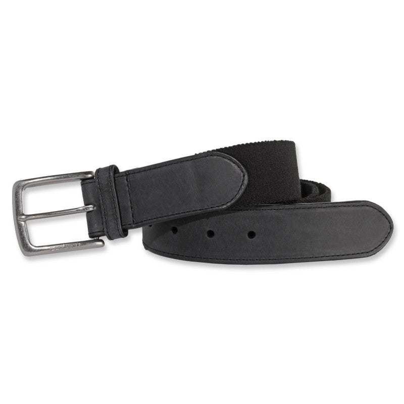 Ceinture bride cuir et sangle elastique simple ardillon CARHARTT Noir TAILLE 48 Leroy Merlin