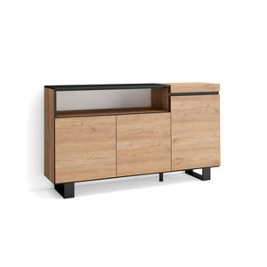 Adara credenza 80x43cm madia bianca 2 vani soggiorno camera cucina