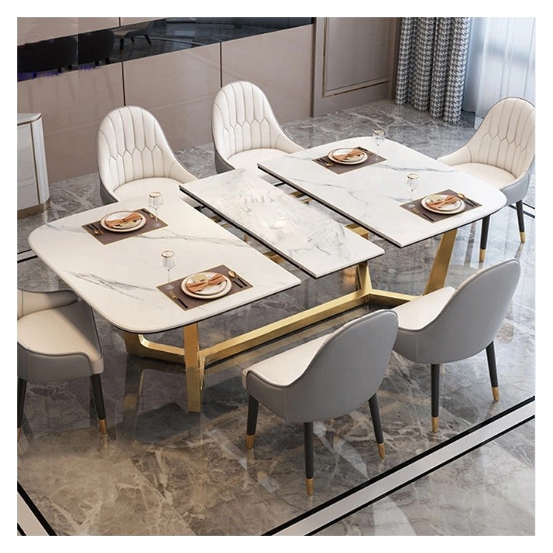 Table à manger extensible satori ii ceramic, effet marbre - Mobilier Privé