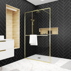 Étagère d'angle murale de salle de bain, support de rangement d'angle de  douche triangulaire sans poinçon, monocouche, accessoires de bain