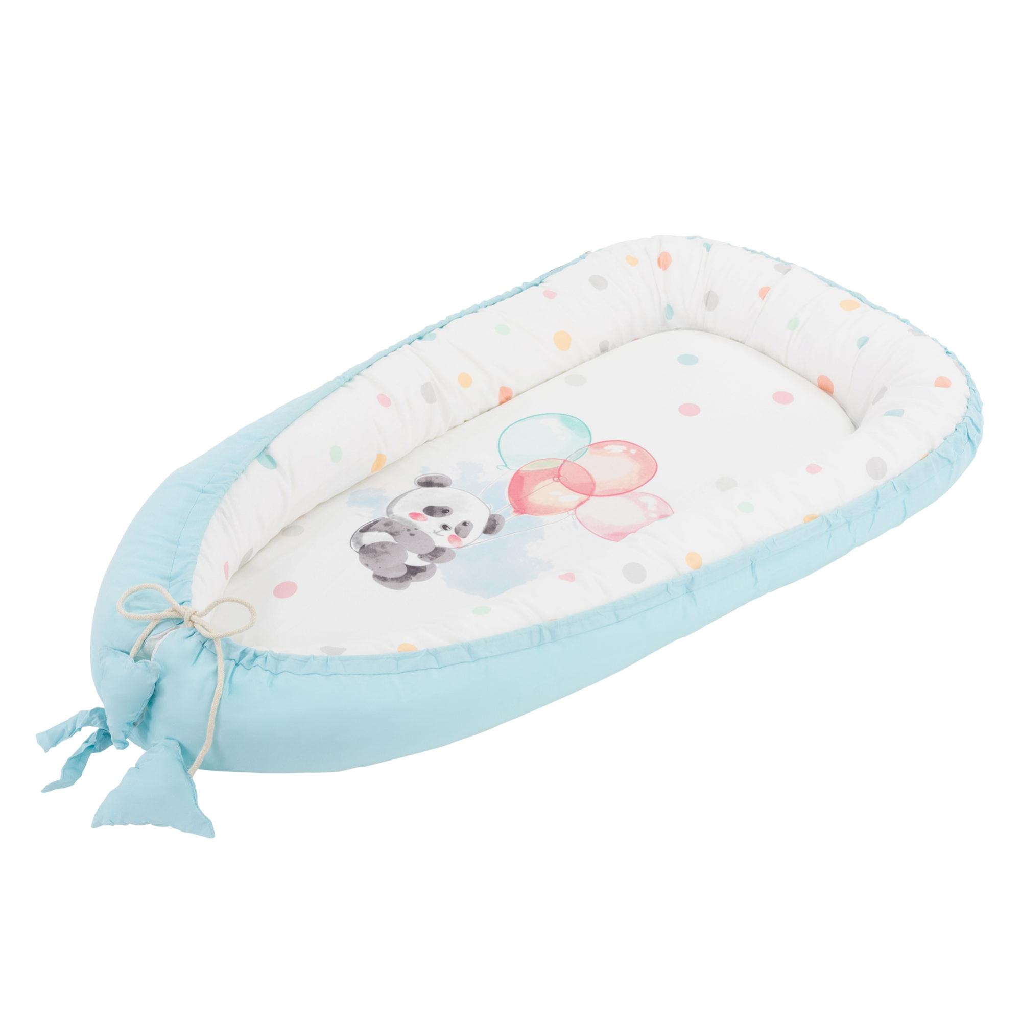 PaLulli 120x60 Cm Nid Bébé Nid Bébé Cocon Bébé XXL, 2 Faces, 100% Coton, Oreiller, Nid Pour Lit Bébé, Nid Douillet, Lit De Voyage Pour Bébés Et Nourrissons (Baby Cats