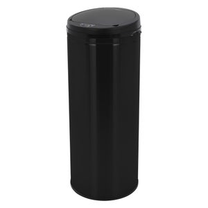 ARREGUI Round CR431-R Meuble poubelle de recyclage en acier de 4 seaux,  poubelle de tri sélectif design, 4 x 17 L (68 L), couleur crème et blanc  mat.