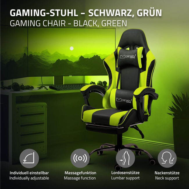 Massage Gaming Chair Chaise de bureau Racing Chaise de bureau