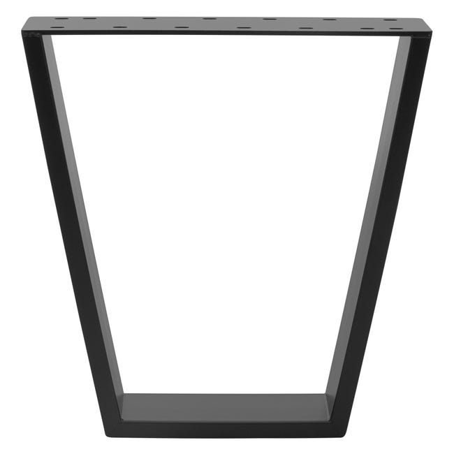 Patas para mesa acero negro 40x2.5x43 cm