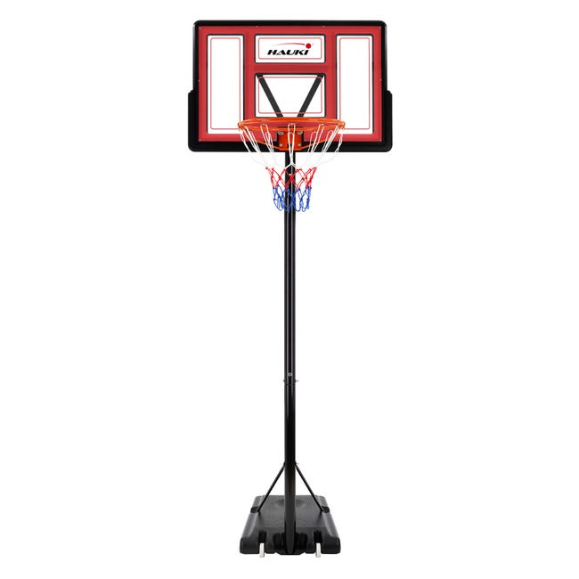 Canasta de baloncesto portátil rojo equipo basquet completo exterior  235-295 cm