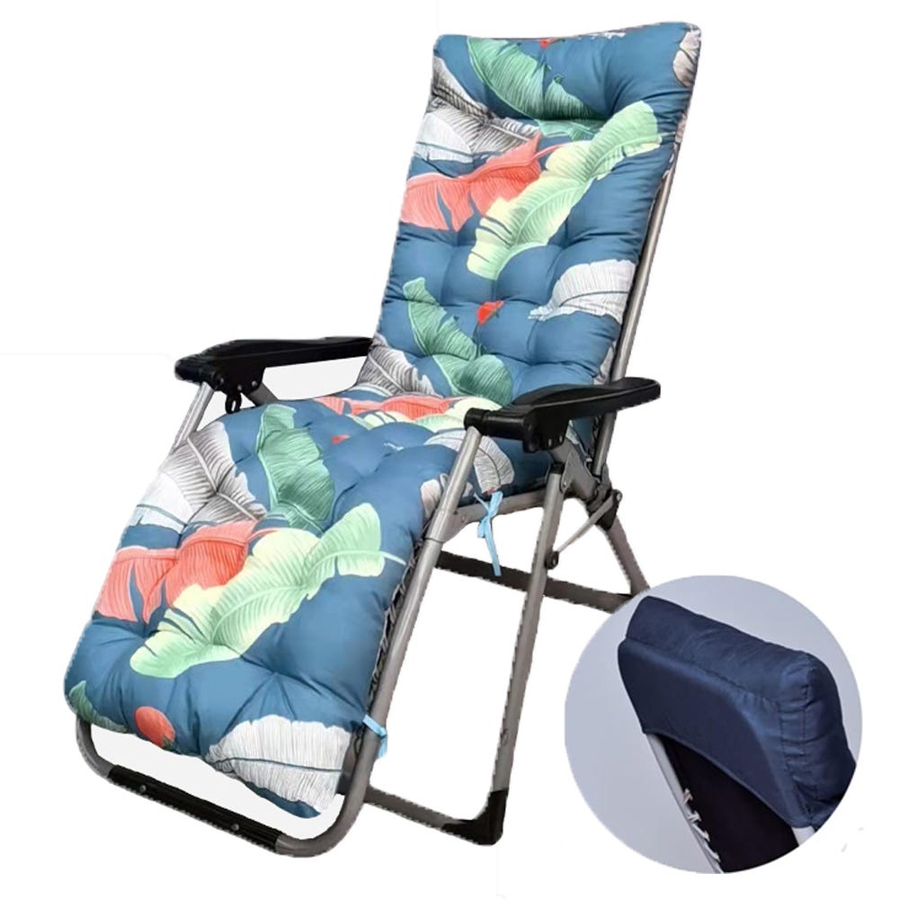 Cojín para silla con diseño de cuadros azules suaves y gruesos, 1