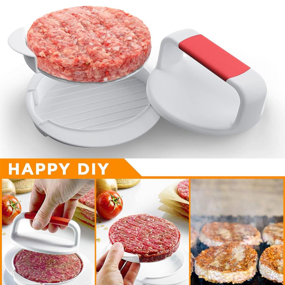 Pressa per hamburger, Stampo per tortini rotondi da 4,6 pollici di  diametro, Tritacarne per hamburger, Pressa per hamburger antiaderente
