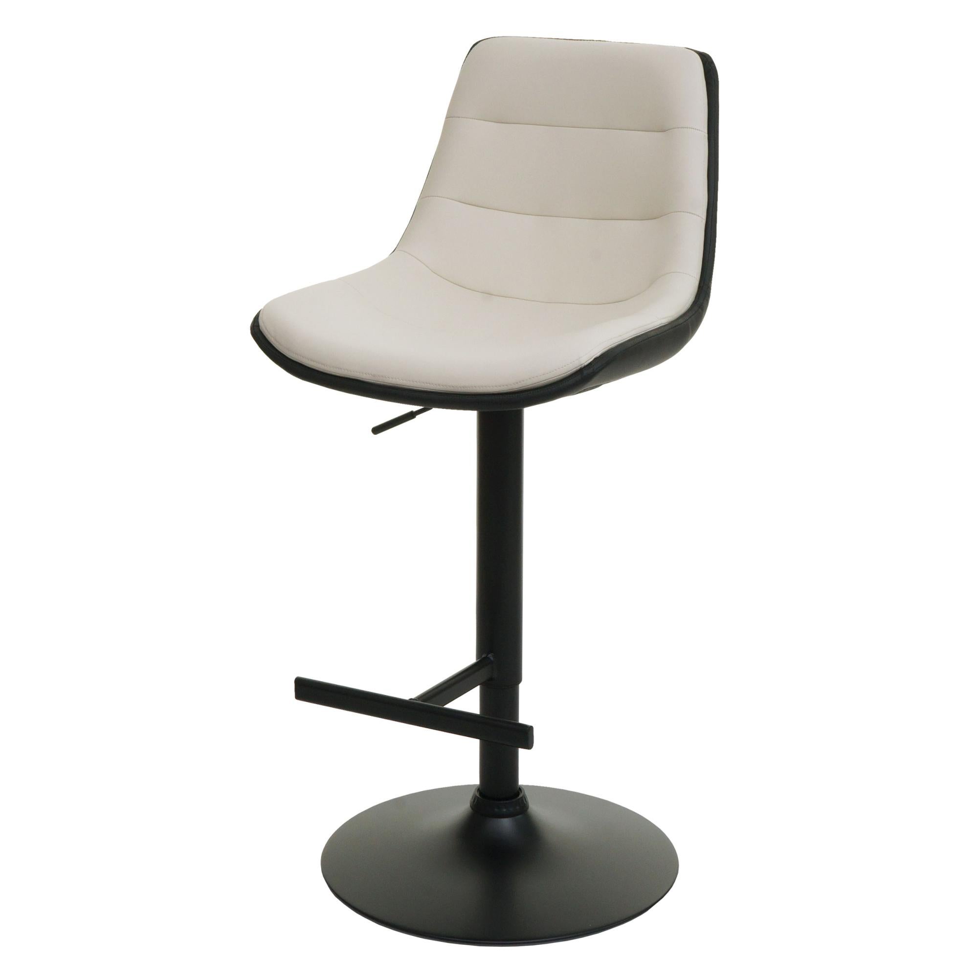 LANTUS 6 Sgabelli Da Bar Girevoli In Ecopelle – Altezza Regolabile 63-83 Cm, Moderni, Senza Braccioli - 3