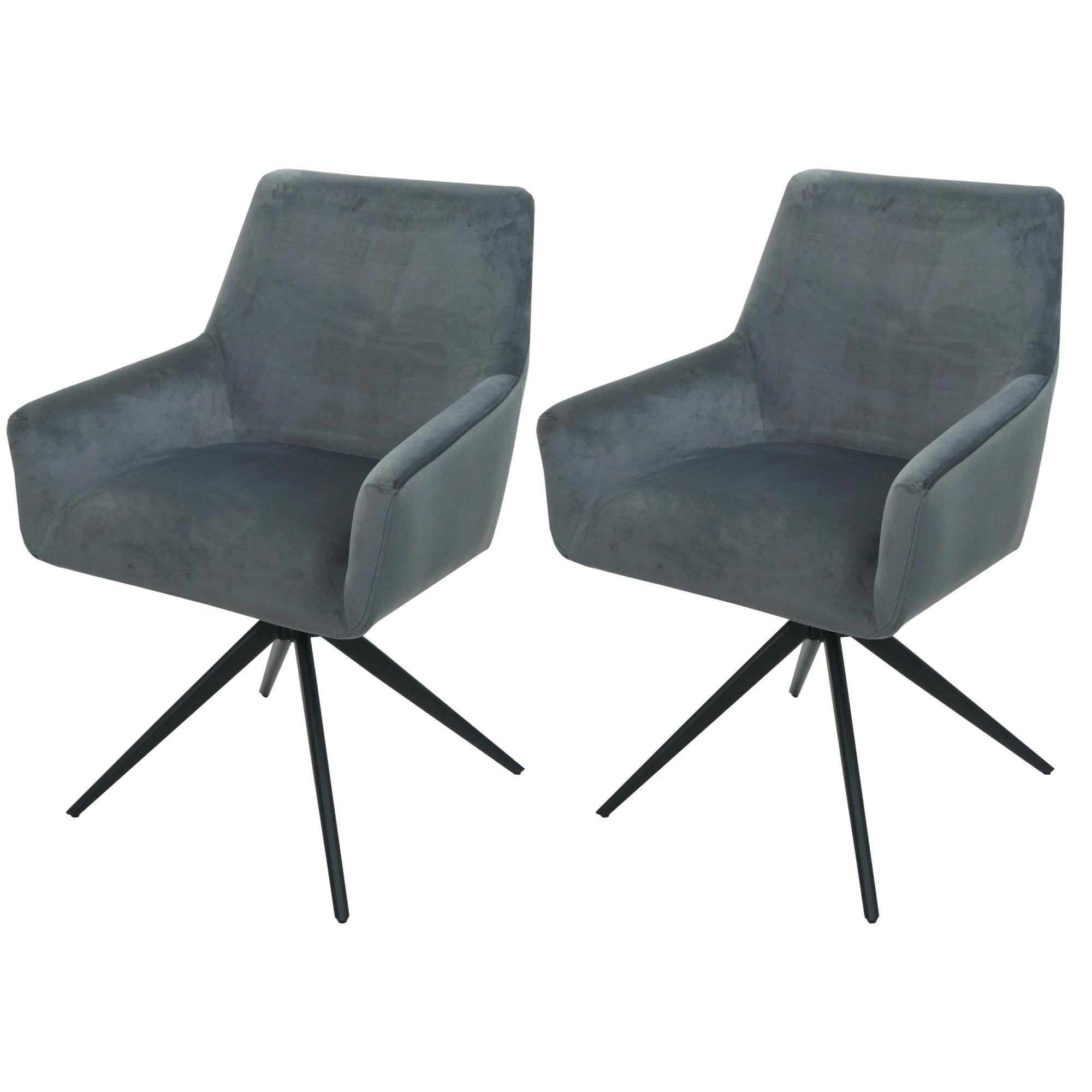 Set 5 Ruote Per Sedia Ufficio HWC-H86 - 50mm, Rivestite In Poliuretano Nero - Per Pavimenti Duri, Carico Max 150kg